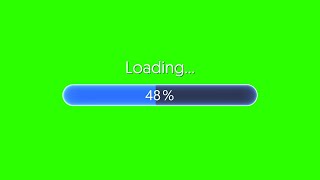 Loading Bar 3  Green Screen  Chroma Key [upl. by Naillimixam]