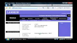 How to Change an IP Address Using Broadband amp a Linksys Router [upl. by Shanda]