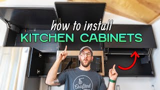 How to install TOUCH TO OPEN Frameless Kitchen Cabinets [upl. by Aztinad]