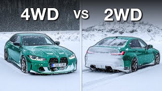 BMW M3 Competition 4WD vs 2WD Winter Test [upl. by Etra]