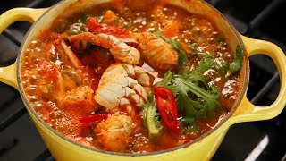 Korean crab stew Kkotgetang 꽃게탕 [upl. by Anselmo]