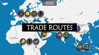 History of the Major Trade Routes  Summary on a Map [upl. by Adnawak]