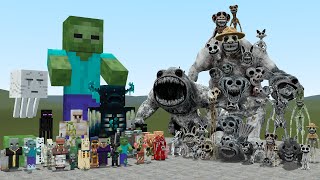 ALL MINECRAFT MOBS VS ALL ZOONOMALY MONSTERS In Garrys Mod [upl. by Anderea]