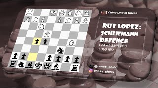 Schliemann Defence in the Spanish Game [upl. by Ilana1]