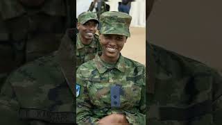 Rwanda defense force female officers rdf army africa armylover paulkagame soldier security [upl. by Yblek]