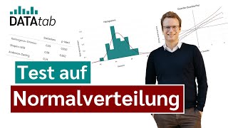 Test auf Normalverteilung grafisch und analytisch [upl. by Correna]