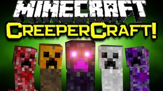 Minecraft CREEPERCRAFT MOD Spotlight 14 NEW Creepers Minecraft Mod Showcase [upl. by Patterman666]