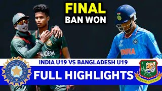 Full Highlights  India Vs Bangladesh U19 Asia Cup Match 15 Final 2024  IND VS SL [upl. by Madancy]