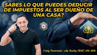 Lo que puedes deducir de impuestos al ser dueño de una casa 🏡👉💰 [upl. by Kenlee]