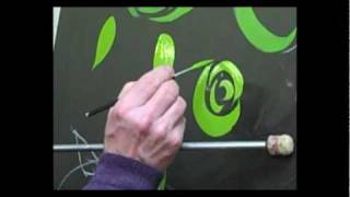 Traditional Narrowboat Crafts  Rose Painting [upl. by Attenra]