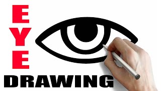 How to Draw Eye Simple [upl. by Justen11]