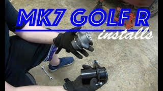 MK7 Golf R  Turbo Muffler Delete amp Turbo Inlet Install [upl. by Eitsrik]