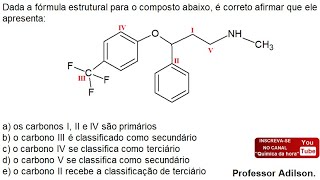 CLASSIFICAÇÃO QUANTO AO ÁTOMO DE CARBONOEXERCÍCIOS 02 [upl. by Sorcim851]