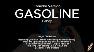 Halsey  Gasoline Karaoke Version [upl. by Eselehs773]