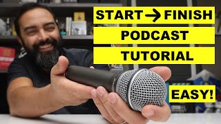 How to Start a Podcast  Beginner Podcasting Tutorial [upl. by Hilde]