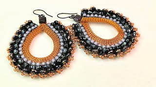 Brick stitch flatmesh earrings with the Sep 24 BTLB Curated Collections [upl. by Anavoj]