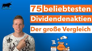 Welche Dividendenaktien sind die BESTEN der Welt   Ranking TOP 75 beliebtesten Dividenden Aktien [upl. by Niloc]