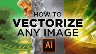 How to Vectorize any Image in Adobe Illustrator Tutorial [upl. by Binnings373]