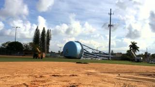 Hallandale Water Tower Comes Down [upl. by Airelav]