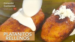 PLATANITOS RELLENOS DE QUESO  Rellenitos de plátano CANTIDADES EN LA CAJITA DE INFORMACIÓN [upl. by Hirschfeld]