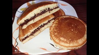 How to Make Chocolate Dorayaki  Japanese Pancake  chocolate spread at home  Fluffy pancakes [upl. by Parthinia]