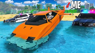 Running from Cops with Submarine Car GTA 5 RP [upl. by Nylzor]