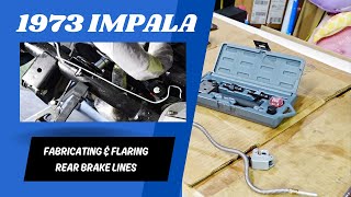 Fabricating and Flaring customer brake line for the Rear Axle 1973 impala [upl. by Blackmore366]