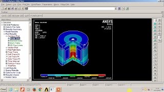 Magnetic Analysis of a Solenoid Actuator Ansys APDL [upl. by Whorton350]