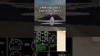 WATCH NOW to Experience the THRILL of Lukla Airport Landing LandingFail Simulation [upl. by Alakam359]