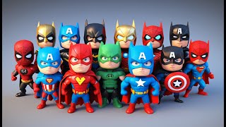 Marvel amp DC Heroes as Tiny Super Squad – Adorable Adventures [upl. by Alimac]