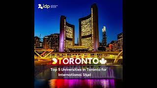 Top 5 Universities in Toronto for International Students [upl. by Newfeld903]