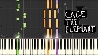 Cage The Elephant  Cold Cold Cold Synthesia Tutorial PIANO [upl. by Stacia930]