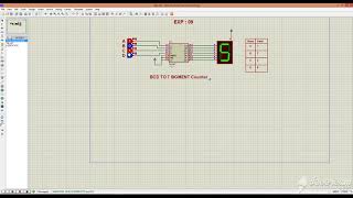 7 Segment Display Design using 74LS47 IC in Proteus [upl. by Manda]