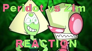 Rap Battle Zim vs Peridot REACTION By CartoonMadeRapBattles [upl. by Thedric570]