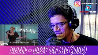 Reaction🎵Adele  Easy On Me Live At Griffith Observatory  Ramley Reacts [upl. by Tirrag524]