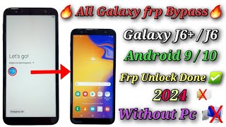 🔥All Samsung Frp Bypass 🔥Android 910 without Pc  Galaxy J6J6 Google lock Remove No pin lock sim [upl. by Bobbette]