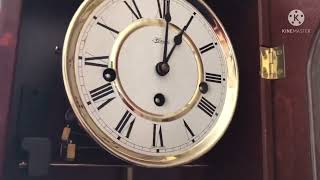 A Hermle Westminster chime wall clock [upl. by Biddick]