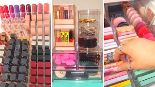 Organizing Makeup And Skincare Products  TikTok Compilation  ASMR [upl. by Gagliano138]