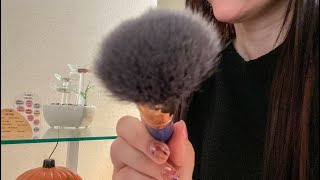 Brushing your face to sleep ASMR with water sounds NO TALKING [upl. by Melli]