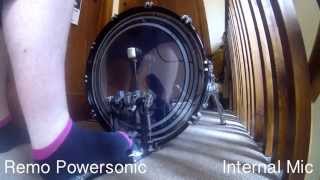 Evans EMAD vs Remo Powersonic Test [upl. by Ynoyrb]