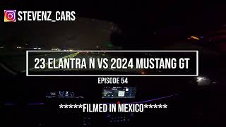 23 Elantra N vs 2024 Mustang GT [upl. by Allekim]