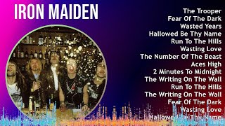 Iron Maiden 2024 MIX Playlist  The Trooper Fear Of The Dark Wasted Years Hallowed Be Thy Name [upl. by Imoin398]