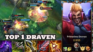 Wild Rift Draven  Top 1 Draven Gameplay Full Rank Challenger [upl. by Norma924]