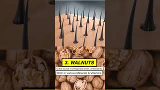 6 Super food for stong hair  food for hair growth  tips healthy hair Shorts factshorts [upl. by Eelarat727]