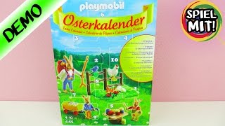 PLAYMOBIL OSTERKALENDER Deutsch  Osterhasenkinder und Osterhasen Papa bemalen Eier  Spiel mit mir [upl. by Aroz]