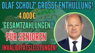 Neue Leistungen für Senioren €4000 monatliche Zahlung von Olaf Scholz und Behindertenleistungen [upl. by Abbotson77]