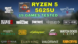 Ryzen 5 5625U Vega 7  Test in 19 Games in 2022  HP Pavilion 15 [upl. by Hallette468]