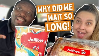 We Did Not Expect THIS Eating Jollibee For The First Time EVER [upl. by Aielam]