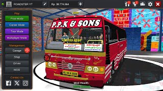 PPK amp SONS 🦁 KL44 A 2599  സേനാപതി  മുണ്ടക്കയം  kondody executive mod  bussid [upl. by Derinna]