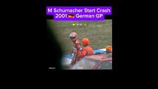 SCHUMACHER CRASH GERMAN 🇩🇪 GP 2001 formula1 automobile [upl. by Nevyar]